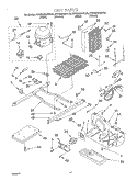UNIT Diagram and Parts List for KSRS25QGWH05  KitchenAid Refrigerator