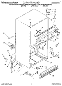 CABINET Diagram and Parts List for KTRS25QAAL00  KitchenAid Refrigerator