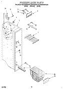 FREEZER LINER Diagram and Parts List for KSUP22QDBL02  KitchenAid Refrigerator