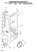 REFRIGERATOR LINER PARTS Diagram and Parts List for GS2SHAXNL01  Whirlpool Refrigerator
