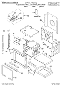 OVEN, LITERATURE Diagram and Parts List for KEBC177HBT1  KitchenAid Wall Oven