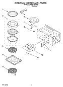 INTERNAL MICROWAVE PARTS, OPTIONAL PARTS Diagram and Parts List for KBHS179SSS01  KitchenAid Microwave