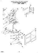 DISPENSER FRONT Diagram and Parts List for RS22BRXBL01  Roper Refrigerator
