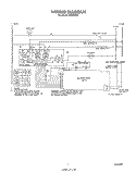 WIRING DIAGRAM Diagram and Parts List for B9308B4  Roper Wall Oven