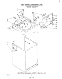 TOP AND CABINET , LITERATURE AND OPTIONAL Diagram and Parts List for LA5460XPW1  Whirlpool Washer