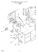 DISPENSER FRONT Diagram and Parts List for 7ED25PQXDW02  Whirlpool Refrigerator