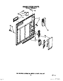 INNER DOOR Diagram and Parts List for TUD3000W1  Whirlpool Dishwasher