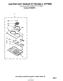 SURFACE UNIT RCK886-2 Diagram and Parts List for RC8800XPH  Whirlpool Cooktop