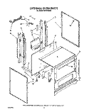 EXTERNAL OVEN Diagram and Parts List for FGP315VW2  Roper Range