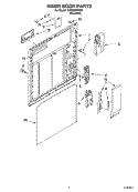 INNER DOOR PARTS Diagram and Parts List for DU920PWKS0  Whirlpool Dishwasher
