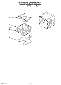 INTERNAL OVEN PARTS Diagram and Parts List for YGY396LXPQ0  Whirlpool Range