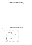 MISCELLANEOUS Diagram and Parts List for LLR8233BQ1  Whirlpool Washer