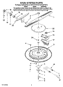 WASH SYSTEM PARTS Diagram and Parts List for KUDD03DTSS10  KitchenAid Dishwasher