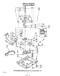 DRIVE Diagram and Parts List for LHC4900W1  Whirlpool Washer