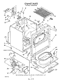 SECTION Diagram and Parts List for LE9680XWN0  Whirlpool Dryer