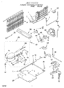 UNIT Diagram and Parts List for RT21DKXGW00  Roper Refrigerator