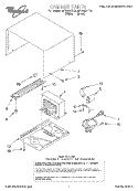 CABINET Diagram and Parts List for MT9160XEB0  Whirlpool Microwave