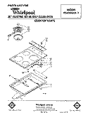 SECTION Diagram and Parts List for RS600BXK1  Whirlpool Range