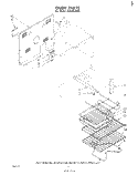 OVEN , LITERATURE AND OPTIONAL Diagram and Parts List for RJE385PW0  Whirlpool Range