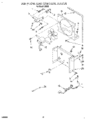 AIR FLOW AND CONTROL Diagram and Parts List for D30A3  Whirlpool Dehumidifier