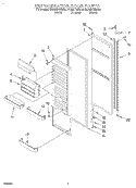 REFRIGERATOR DOOR Diagram and Parts List for ED20DFXEN01  Whirlpool Refrigerator