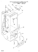 REFRIGERATOR LINER Diagram and Parts List for ED22GWXFW00  Whirlpool Refrigerator