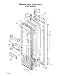 REFRIGERATOR DOOR Diagram and Parts List for KSSS42MAX03  KitchenAid Refrigerator