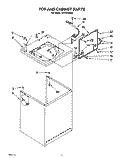 TOP AND CABINET, LIT/OPTIONAL Diagram and Parts List for LST7233AG0  Whirlpool Washer