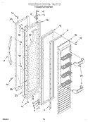 FREEZER DOOR Diagram and Parts List for KSSC42MFS05  KitchenAid Refrigerator