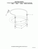 HEATER PARTS Diagram and Parts List for DU1015XTXB4  Whirlpool Dishwasher