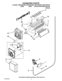 ICEMAKER PARTS Diagram and Parts List for 3WSC19D4XB00  Whirlpool Refrigerator