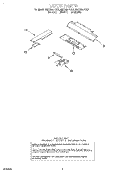 LATCH Diagram and Parts List for RMC305PDB1  Whirlpool Microwave Oven Combo