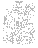 CABINET Diagram and Parts List for LG6881XTG0  Whirlpool Dryer