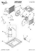UNIT PARTS Diagram and Parts List for ACM122PS2  Whirlpool Air Conditioner