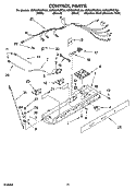 CONTROL PARTS, OPTIONAL PARTS Diagram and Parts List for KSRI22FNSS00  KitchenAid Refrigerator