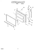 FREEZER DOOR, LIT/OPTIONAL Diagram and Parts List for KTRP22KGWH00  KitchenAid Refrigerator
