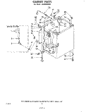 CABINET Diagram and Parts List for LA7000XKW2  Whirlpool Washer