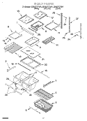 SHELF, LIT/OPTIONAL Diagram and Parts List for EB22DKXFN01  Whirlpool Refrigerator