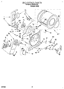 SECTION Diagram and Parts List for LER5634AQ2  Whirlpool Dryer