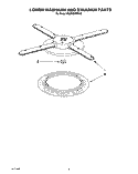 LOWER WASHARM AND STRAINER Diagram and Parts List for KUDD230YWH0  KitchenAid Dishwasher