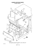 FRAME AND TANK Diagram and Parts List for 4KPDI620T3  KitchenAid Dishwasher