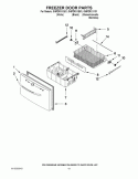 FREEZER DOOR PARTS Diagram and Parts List for GI6FDRXXB01  Whirlpool Refrigerator
