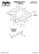 COOKTOP PARTS Diagram and Parts List for IES355RQ1  Inglis Range