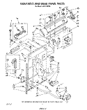 CONTROLS AND REAR PANEL Diagram and Parts List for LA5311XPW4  Whirlpool Washer