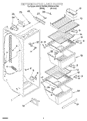 Part Location Diagram of 2163617 Whirlpool SHELF-WIRE