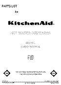 FRONT COVER Diagram and Parts List for KHWS160VAL5  KitchenAid Miscellaneous