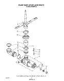 PUMP AND SPRAY ARM Diagram and Parts List for DU4095XX0  Whirlpool Dishwasher