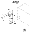 UNIT PARTS, OPTIONAL PARTS (NOT INCLUDED) Diagram and Parts List for EH050FXRQ01  Whirlpool Freezer