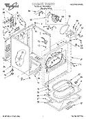 SECTION Diagram and Parts List for LEL8858EQ1  Whirlpool Dryer