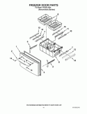 FREEZER DOOR PARTS Diagram and Parts List for KFIS25XVMS4  KitchenAid Refrigerator